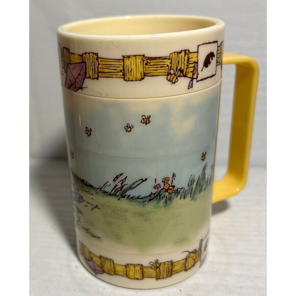 Winnie the Pooh Plush & Mug Set Walt Disney, Elandia Swivel Puzzle Cup 1960's - Picture 11 of 16